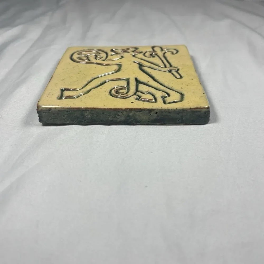 Bucks County 5x5 Ram Demon Ceramic Tile Plaque